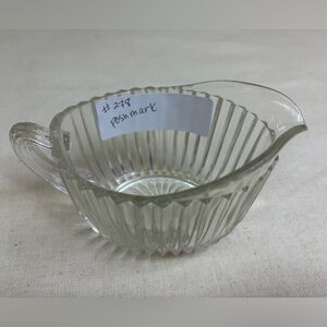 Clear Glass Creamer with Handle